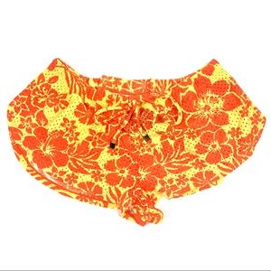 Cia Maritima Hibiscus mesh Swim Coverup shorts